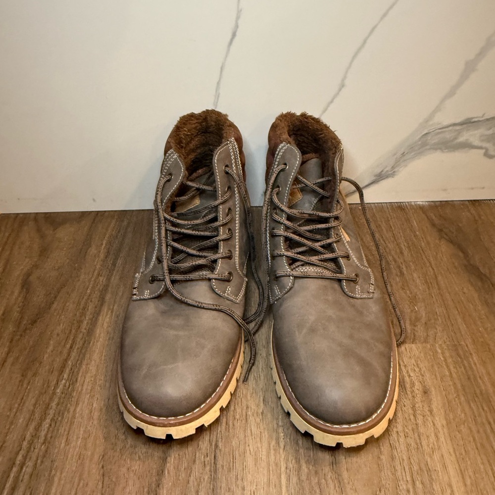 Men's Brown Leather Boots